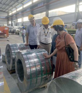Tập đoàn thép Ấn Độ thăm nhà máy thép Nam Phát tại Hưng Yên