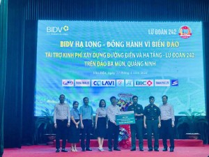 Nam Phát Group đóng góp xây dựng đường điện trên đảo Ba Mùn, Quảng Ninh