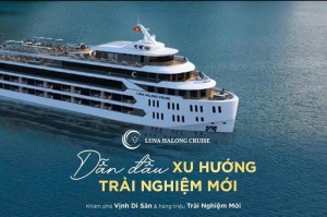 Luna Hạ Long Cruise – siêu du thuyền 46 phòng chính thức ra mắt tại vịnh Hạ Long